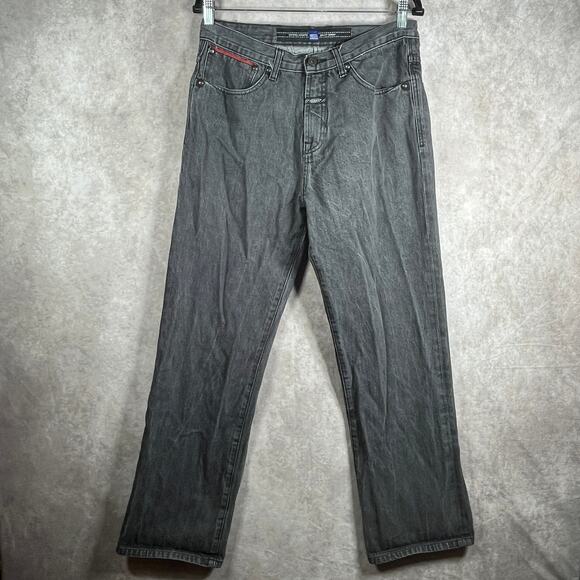 Vintage Marithe Francois Girbaud Jeans Men 32 Black Denim Baggy Straight Leg Y2K - Picture 1 of 10
